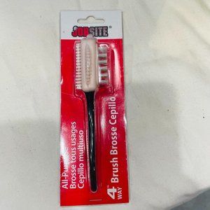 JobSite Suede & Nubuck Leather ALL-PURPOSE 4-WAY BRUSH Cleaning Brush, NEW